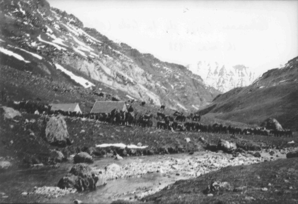 De camino al exilio ya en territorio francés