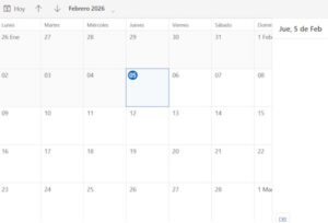 Calendario de actividades